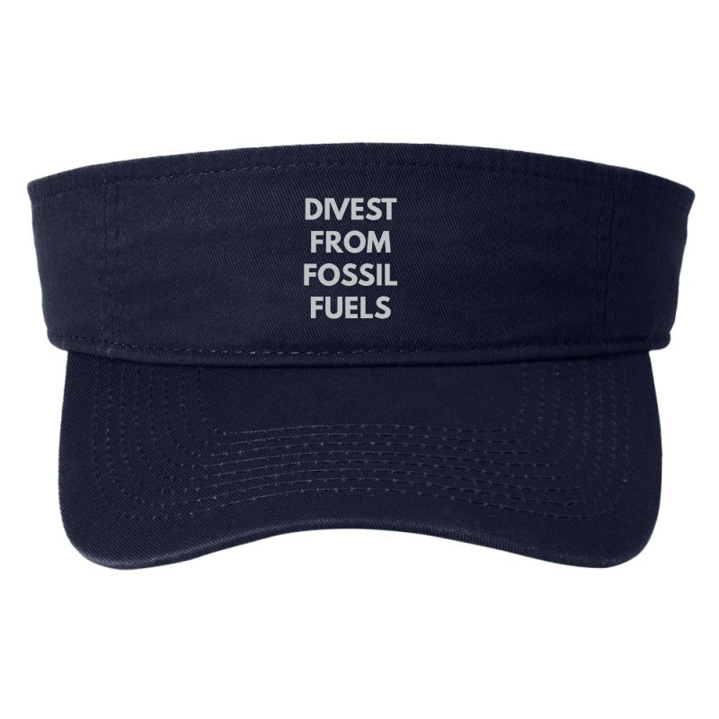 Divest From Fossil Fuels Fashion Visor by dudi2 | Artistshot