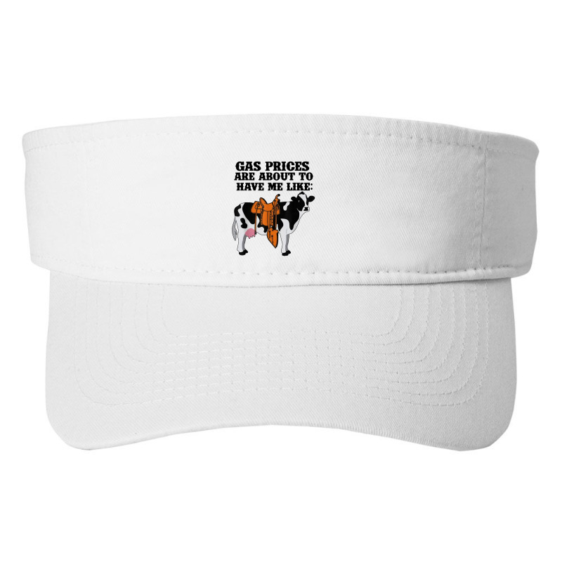 Funny Dairy Cow Gas Prices Fashion Visor by paulscott Art | Artistshot