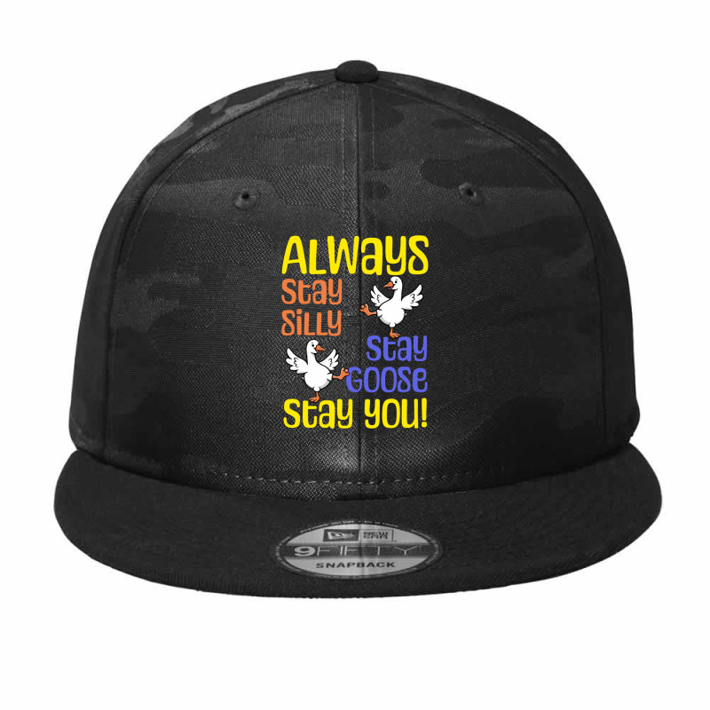 Silly Goose Society Camo Snapback by Charity Aduset | Artistshot