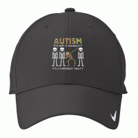 Autism It's A Different Ability Funny Dabbing Skeleton Gifts Premium T Nike Dri-fit Cap | Artistshot