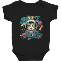 Astronaut Cat Baby Bodysuit | Artistshot