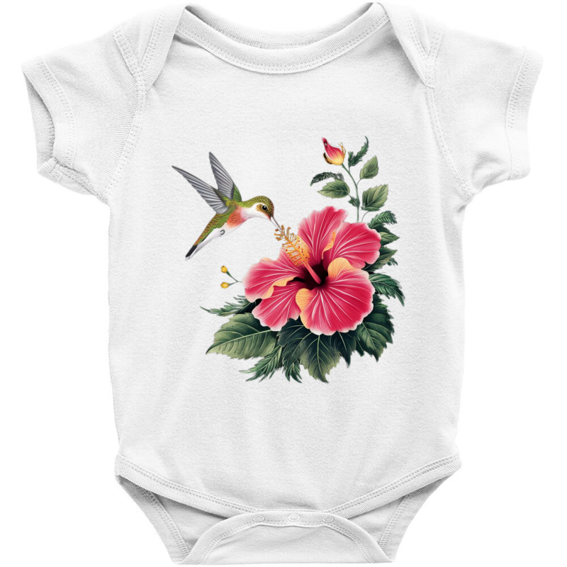 Aradiant Hibiscus Flower Baby Bodysuit by Charity Aduset | Artistshot