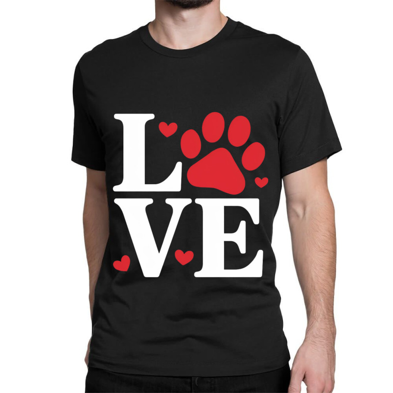 Dogs Love Classic T-shirt by Charity Aduset | Artistshot