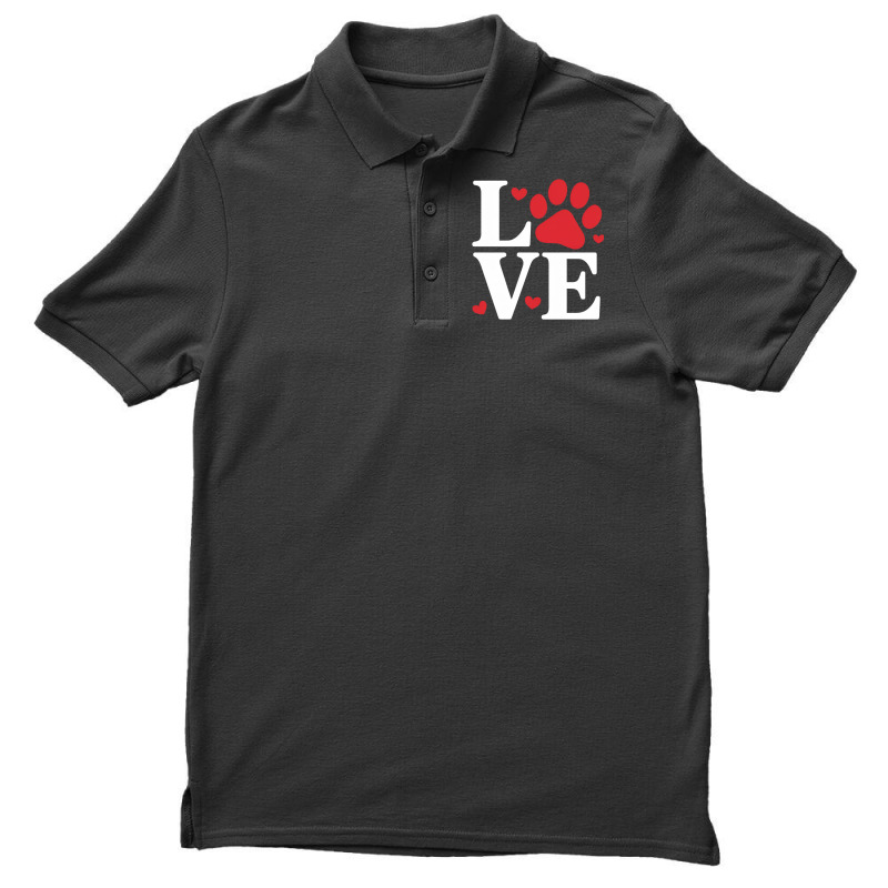 Dogs Love Men's Polo Shirt by Charity Aduset | Artistshot