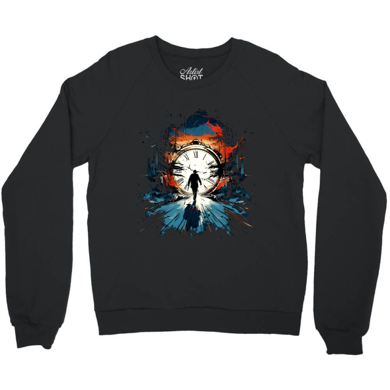 Time Travel Crewneck Sweatshirt by mailson | Artistshot