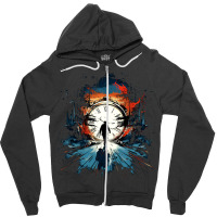 Time Travel Zipper Hoodie | Artistshot