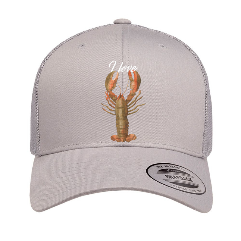 I Love Lobster Crustacean Lover T Shirt Retro Trucker Cap | Artistshot