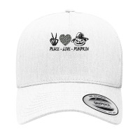 Peace Love Pumpkin T  Shirt Peace Love Pumpkin Spice Latte Fall Season Yupoong Trucker Cap | Artistshot