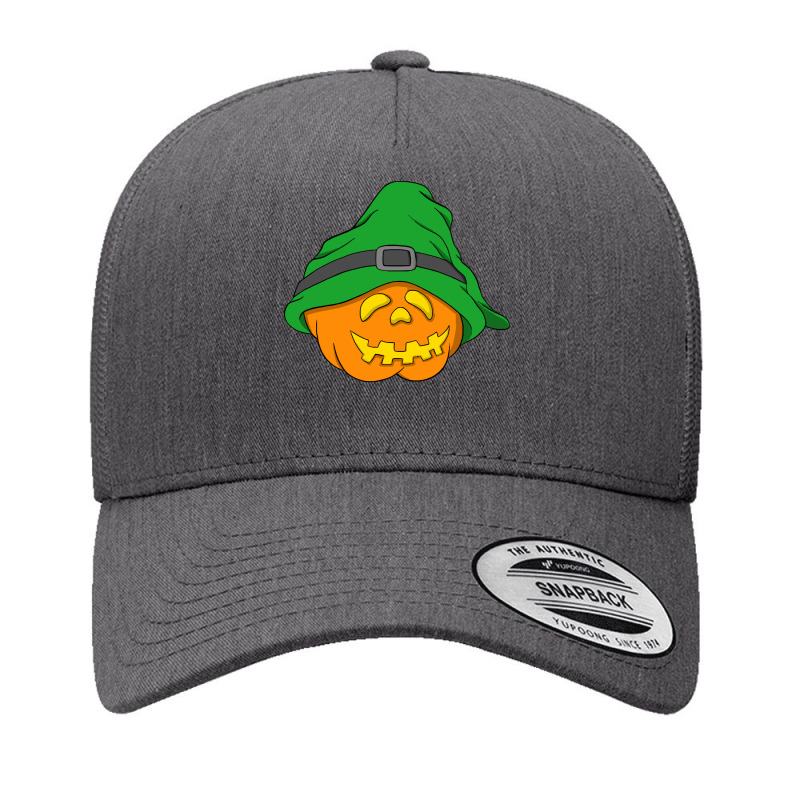 Halloween Jack O Lantern T  Shirt Slouchy Hat Halloween Pumpkin Green Yupoong Trucker Cap | Artistshot