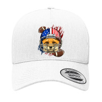 American Football Player Fox Wild Animal Wildlife Patriotic Yupoong Trucker Cap | Artistshot