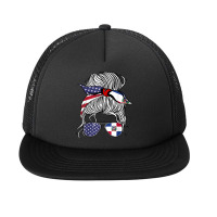 American Dominican Republic Patriot Flag Women Girl Grown T Shirt Foam Snapback Hat | Artistshot