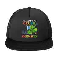 Kids Combine Harvester Back To School I'm Ready To Crush T Shirt Foam Snapback Hat | Artistshot