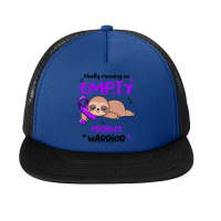 Crohns Awareness T  Shirt Mostly Running On Empty Crohn's Warrior T  S Foam Snapback Hat | Artistshot