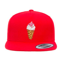 Bubble Waffle Ice Cream T  Shirt Egg Bubble Waffle Vanilla Ice Cream W 5 Panel Snapback Cap | Artistshot