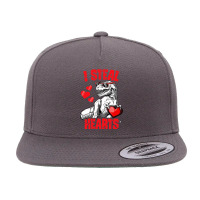 Boys Valentines Day Kids Dinosaur T Rex Lover I Steal Hearts T Shirt 5 Panel Snapback Cap | Artistshot