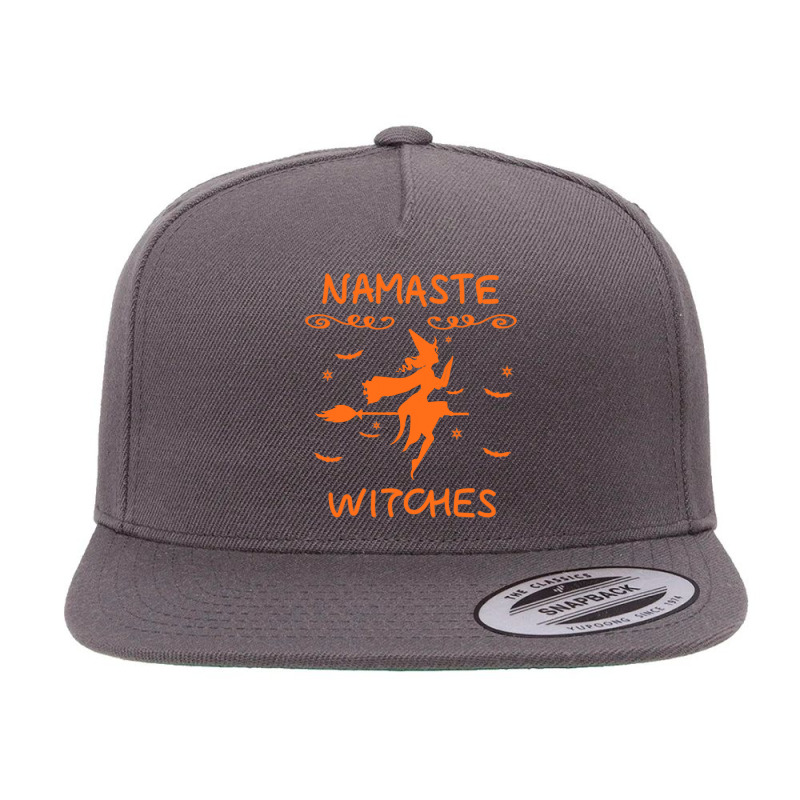 Namaste Witches Broom Gangsta Yoga Halloween Costume Women T Shirt Cop 5 Panel Snapback Cap | Artistshot