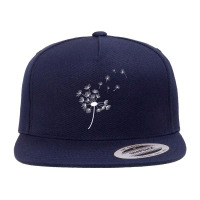 Dandelion Blowing Away In The Wind Into The Sky Art 5 Panel Snapback Cap | Artistshot