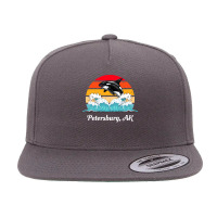 Petersburg T  Shirt Petersburg Alaska Distressed Orca Killer Whale Wav 5 Panel Snapback Cap | Artistshot