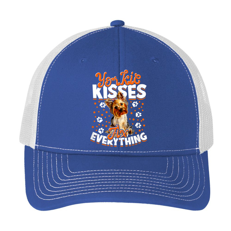 Yorkie Kisses Fix Everything   Yorkshire Terrier T Shirt Pa Trucker Cap by haylesfshiltsxd1 | Artistshot