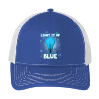 Light It Up Blue Autism I Wear Blue For Awareness Pa Trucker Cap | Artistshot