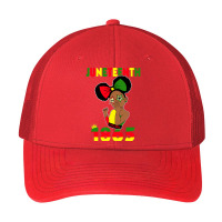 Cute Black Messy Bun Juneteenth Celebrating 1865 Girls Kids Pa Trucker Cap | Artistshot