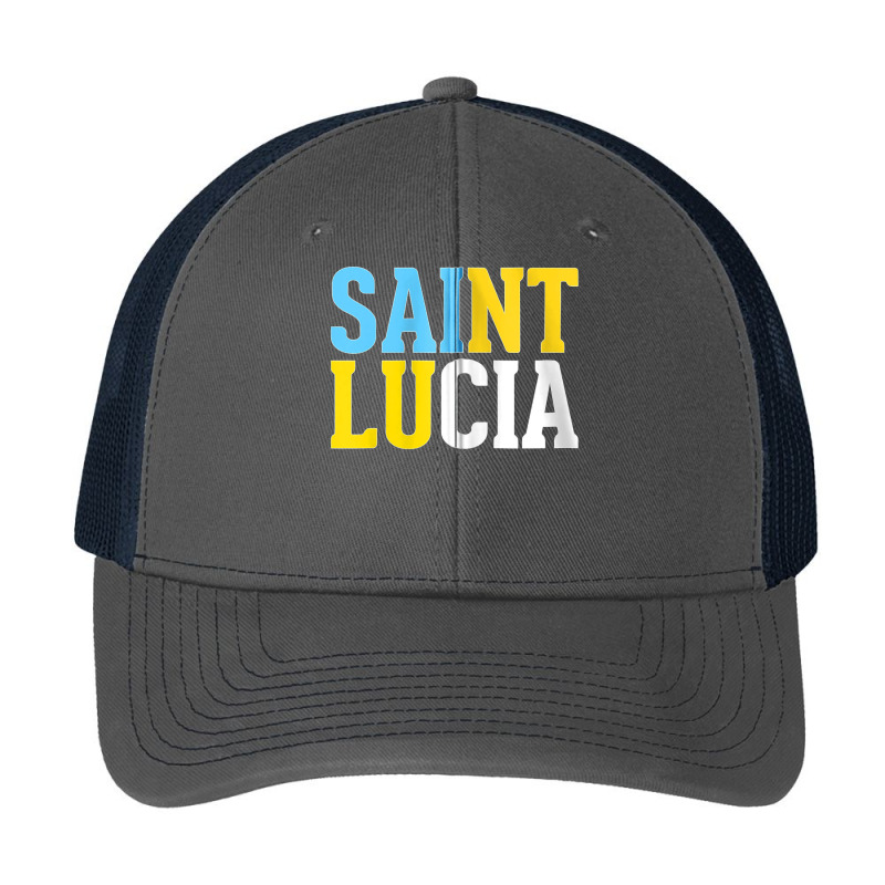 Saint Lucia Bold Color Block Zip Hoodie Pa Trucker Cap | Artistshot