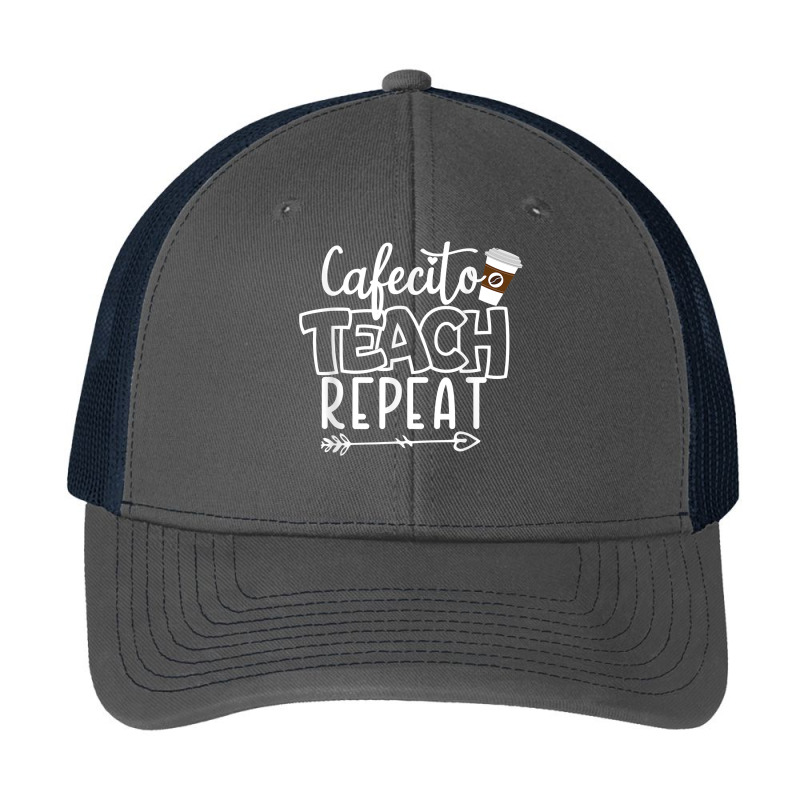 Cafecito Teach Repeat Bilingual Spanish Teacher Bilingue T Shirt Pa Trucker Cap by mikidicosmo | Artistshot