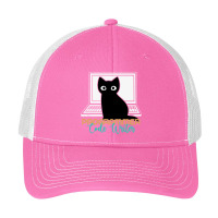 Funny Cat Programmer Code Writer Programming Codin Pa Trucker Cap | Artistshot