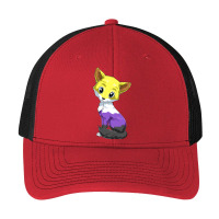 Nonbinary Fox Anime Style Pride Lgbtq Transgender Pa Trucker Cap | Artistshot