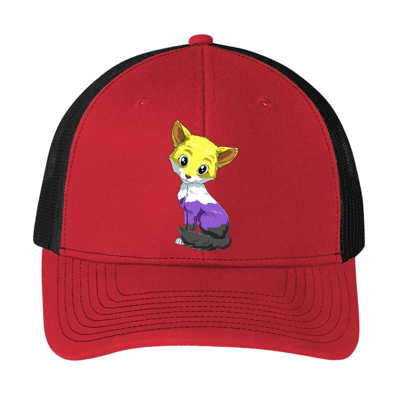 Nonbinary Fox Anime Style Pride Lgbtq Transgender Pa Trucker Cap by MarkRodriguez | Artistshot