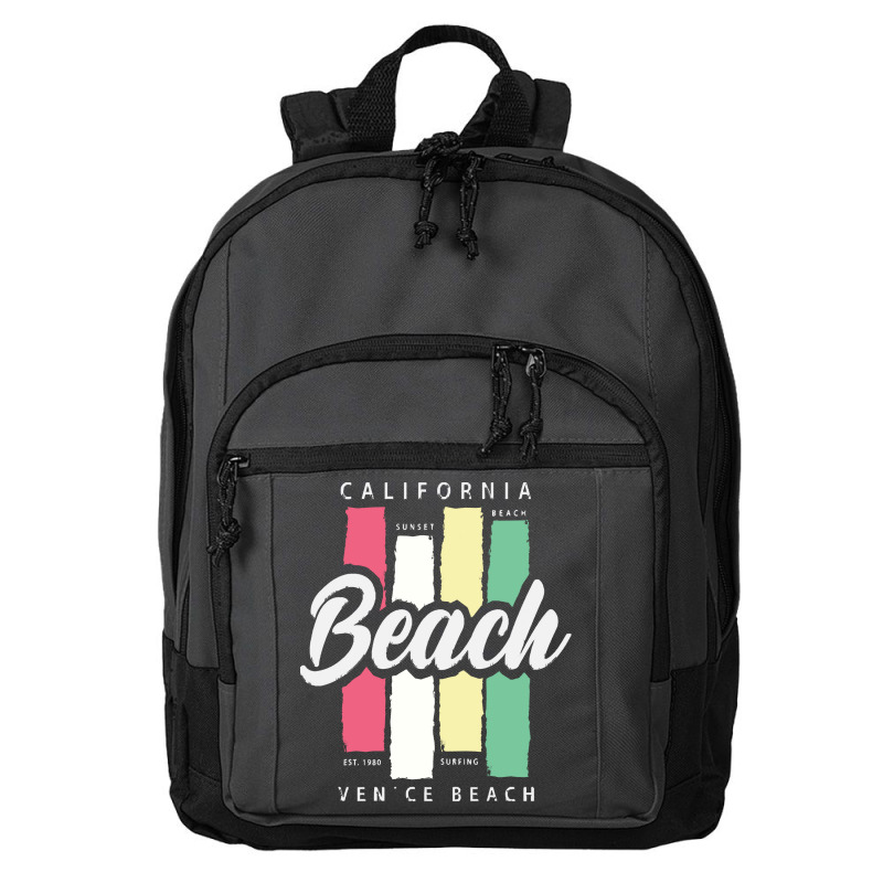 California Beach T  Shirt California Basic Backpack | Artistshot