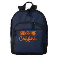 Sunshine And Coffee T  Shirt Sunshine And Coffee T  Shirt Basic Backpack | Artistshot