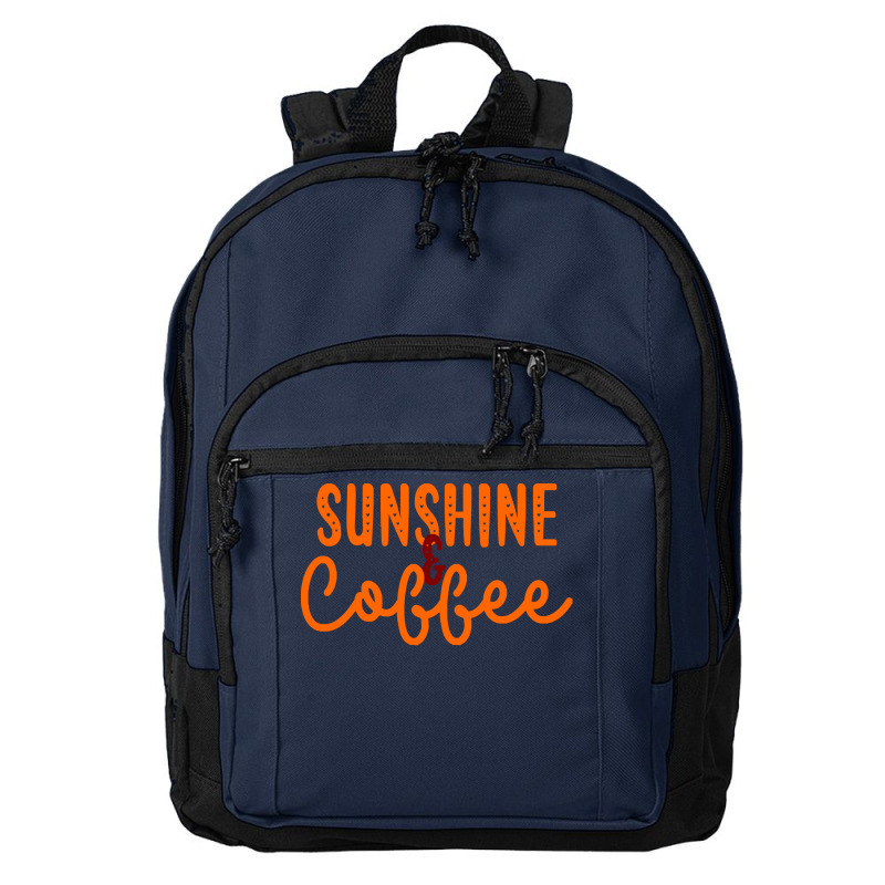 Sunshine And Coffee T  Shirt Sunshine And Coffee T  Shirt Basic Backpack | Artistshot