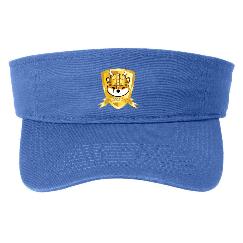 Floki Inu Crypto Currency Baby Dogecoin With Golden Shield Fashion Visor by Zie Projects | Artistshot