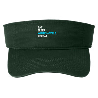 Eat Sleep Write Writing Novel Writer Fashion Visor | Artistshot