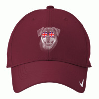 Rottweiler T  Shirt Rottweiler United Kingdom Flag Sunglass T  Shirt Nike Dri-fit Cap | Artistshot