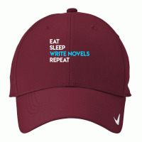 Eat Sleep Write Writing Novel Writer Nike Dri-fit Cap | Artistshot