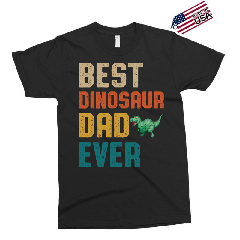 Best Dinosaur Dad Ever Retro Vintage  Father's Day Gift Exclusive T-shirt | Artistshot