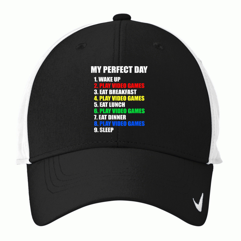 Gift Idea The Perfect Gaming Day Suprise For Gamers T Shirt Nike Dri-FIT Cap by tamkyfashions | Artistshot