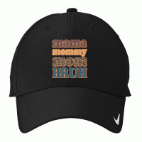 Mama Mommy Mom Bruh Vintage Leopard Boys Girls Kids Nike Dri-fit Cap | Artistshot