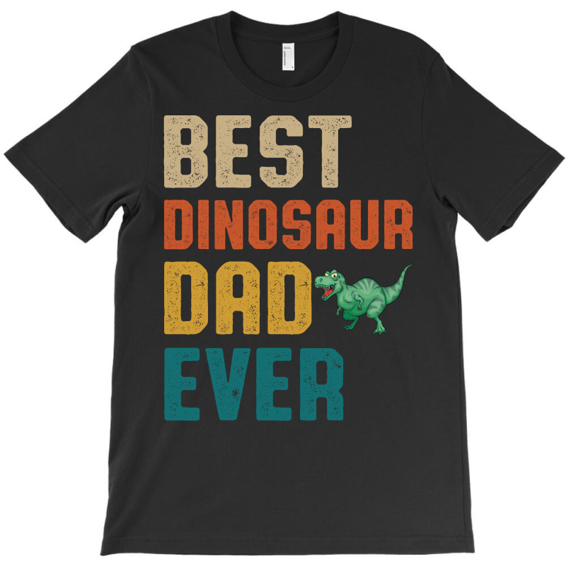 Best Dinosaur Dad Ever Retro Vintage  Father's Day Gift T-shirt | Artistshot