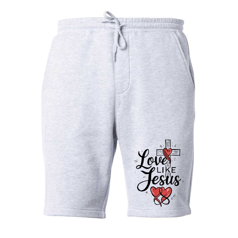 Love Like Jesus Fleece Short by Charity Aduset | Artistshot