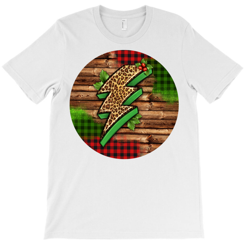 Leopard Lightning Bolt Christmas T-Shirt by Christmas Ornament Shop | Artistshot