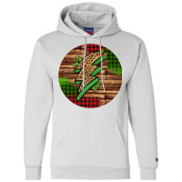 Leopard Lightning Bolt Christmas Champion Hoodie | Artistshot