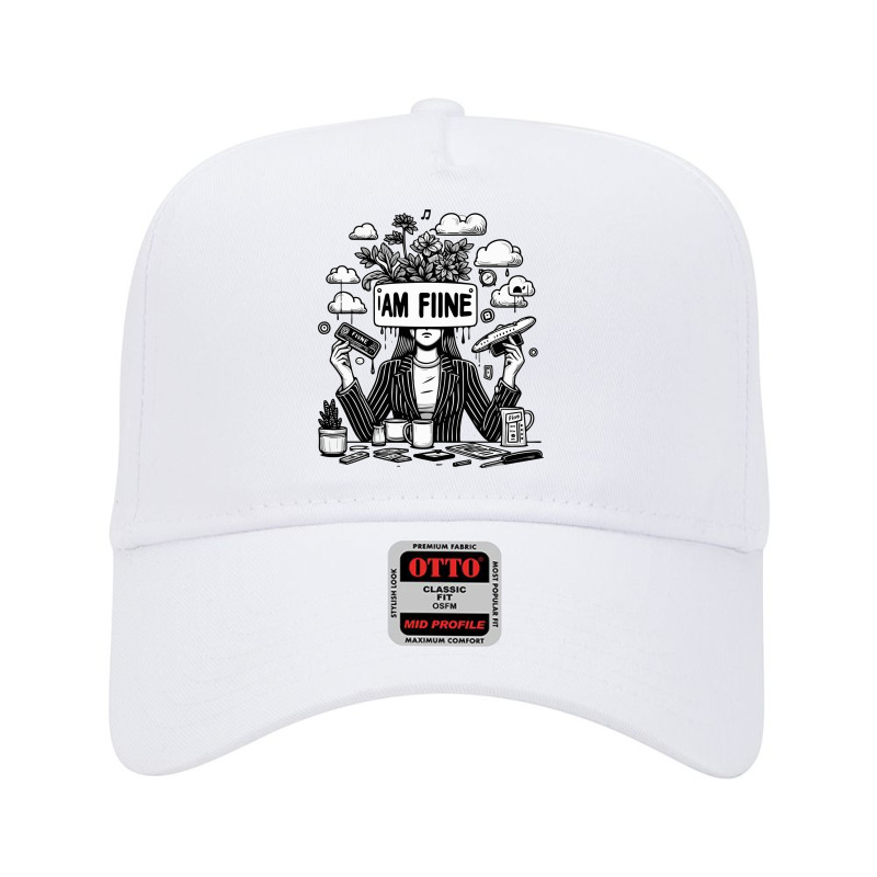 I Am Fine Adjustable Baseball Cap | Artistshot