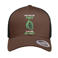 Mess With The Turt Snapping Turtle Aligator Snapping Turtle T Shirt Retro Trucker Cap | Artistshot