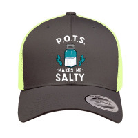 Pots Awareness Salty Dysautonomia Turquoise Salt Shaker T Shirt Retro Trucker Cap | Artistshot