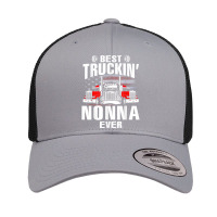 Best Truckin' Nonna Ever Usa Flag Father's Day T Shirt Retro Trucker Cap | Artistshot