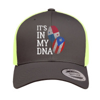 It's In My Dna Panamanian Puerto Rican Panama Puerto Rico T Shirt Retro Trucker Cap | Artistshot