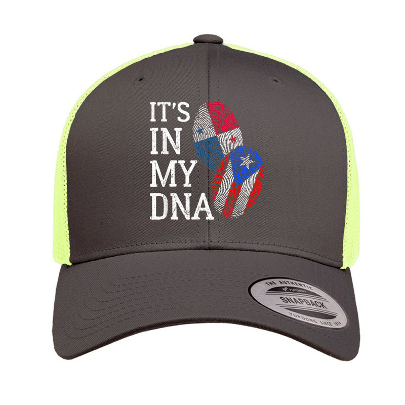 It's In My Dna Panamanian Puerto Rican Panama Puerto Rico T Shirt Retro Trucker Cap by butacnlzaidelpz | Artistshot